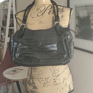 Paisley lined handbag